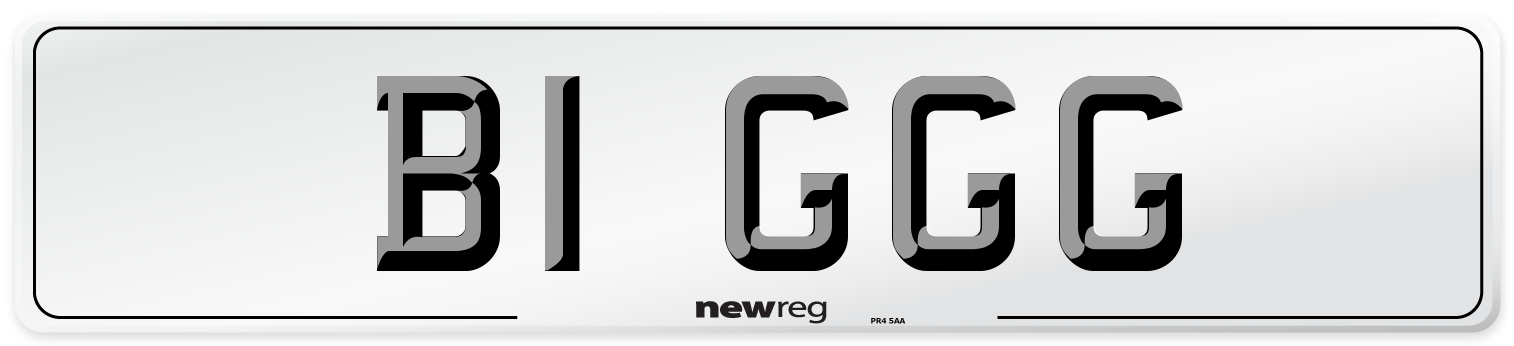 B1 GGG Number Plate from New Reg